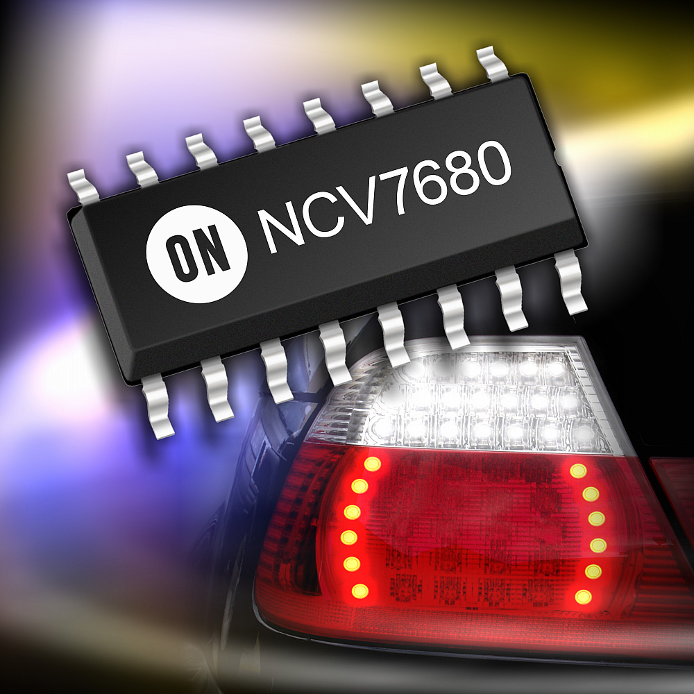 安森美半導體(ON Semiconductor)推出新的線性穩流及控制器NCV7680