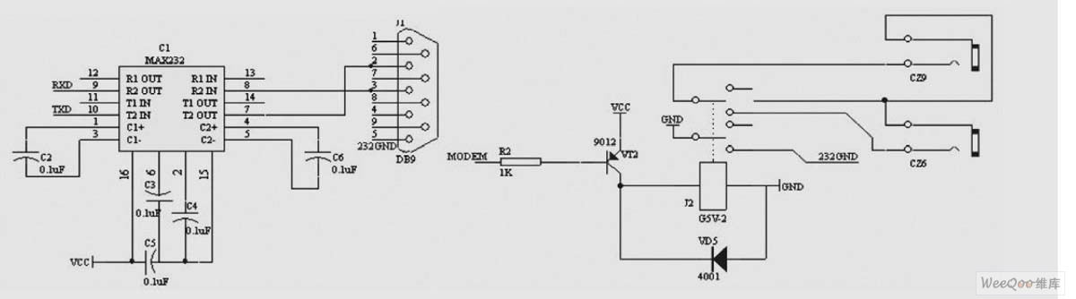 MODEM 通信接口電路