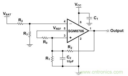 SGM8706硬件設計參考圖如下所示