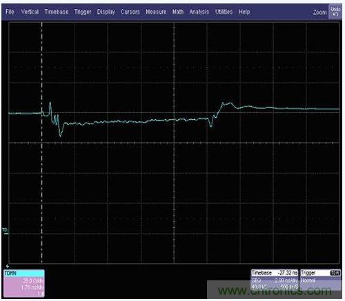 USB3.0帶有連接器線纜的差分阻抗vs時(shí)間測(cè)量