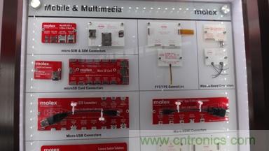 Molex MicroSIM、MicroSD、MicroUSB和MicroHDMI連接器