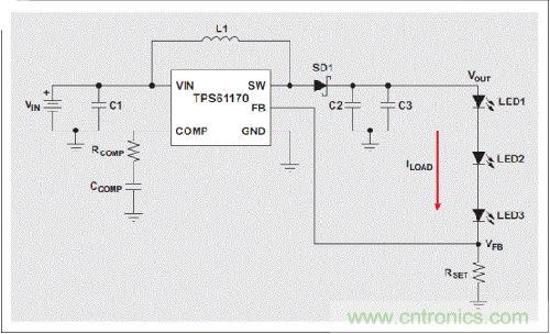 無開路保護 LED驅動器高壓升壓轉換器結構