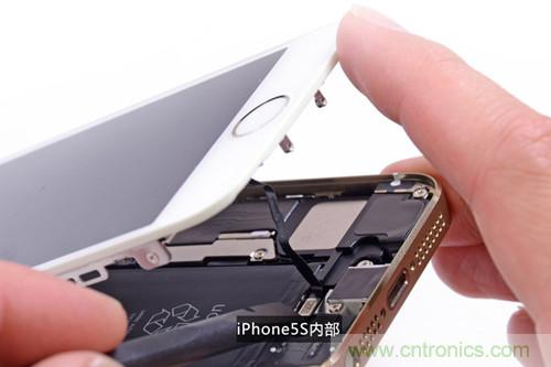 土豪金iPhone 5S拆解：內部結構升級，維修難度增加