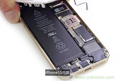 土豪金iPhone 5S拆解：內部結構升級，維修難度增加