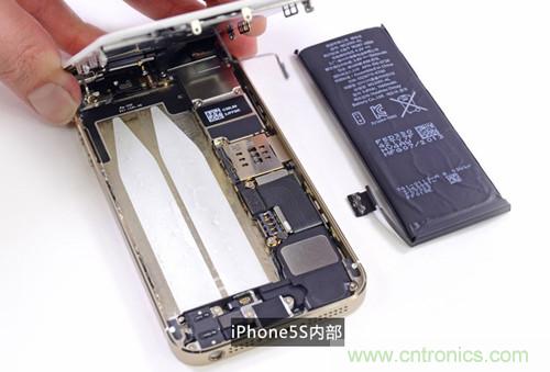 土豪金iPhone 5S拆解：內部結構升級，維修難度增加