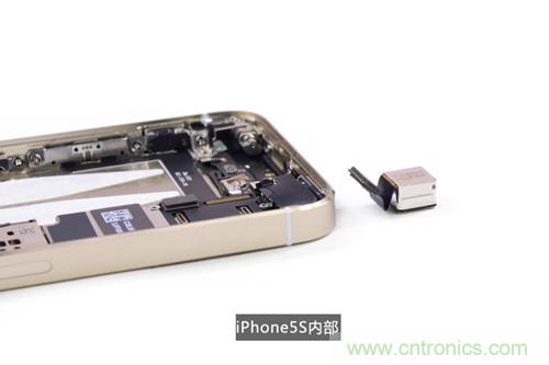 土豪金iPhone 5S拆解：內部結構升級，維修難度增加