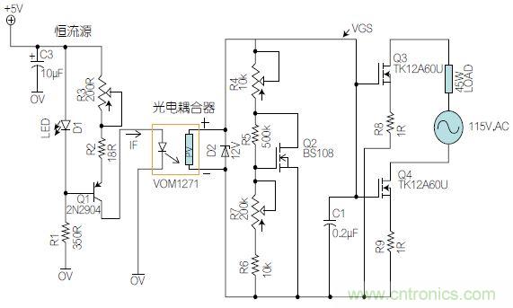 圖1：基于有源器件的線性區域進行功率控制。