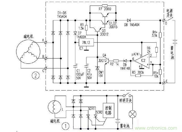 一款節能摩托車整流穩壓器電路設計