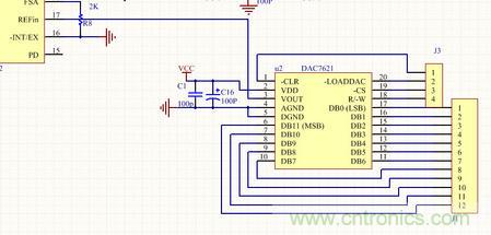 基于DAC902和DAC7621的DDS系統