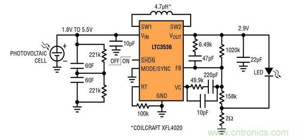 太陽能電池供電的 LED 驅(qū)動(dòng)器電路設(shè)計(jì)