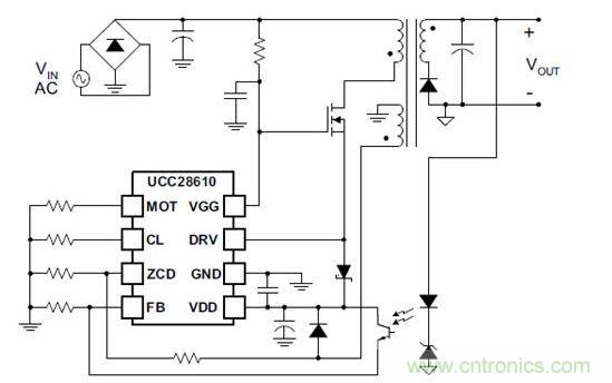 級聯與MOSFET連接 的控制器大大降低了啟動電阻損耗