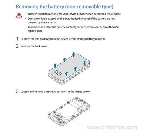 更換了S6智能手機的電池