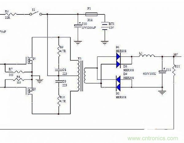 高頻逆變電源中的前級開閉環電路設計