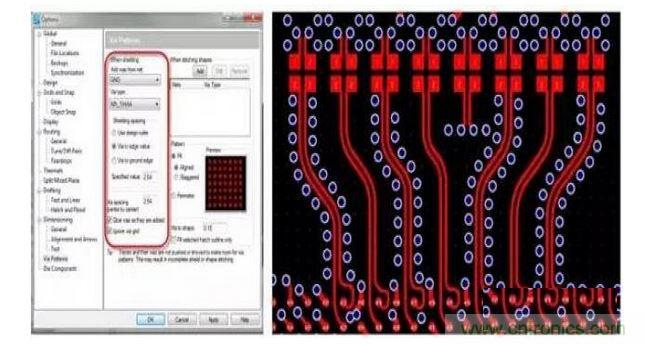 PCB 設(shè)計工具如果能夠控制共面波導(dǎo)和波導(dǎo)過孔的創(chuàng)建，將有助于顯著減少設(shè)計錯誤和縮短設(shè)計時間。