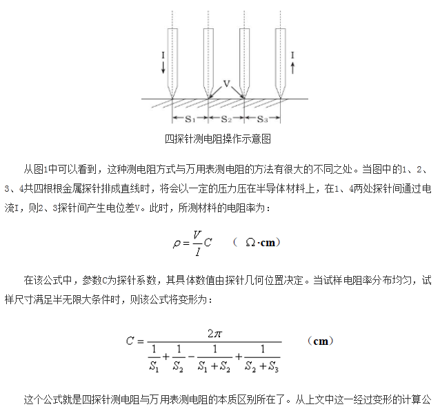 如何區(qū)分萬(wàn)用表測(cè)電阻和四探針測(cè)電阻？