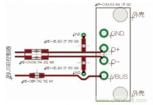 USB端口抗電磁干擾保護電路設計方案