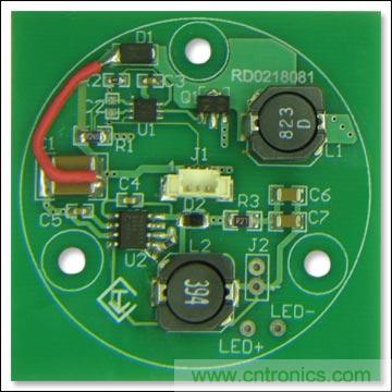 MR-16 LED驅動器和用于脈沖LED冷卻器供電的5V輔助電源