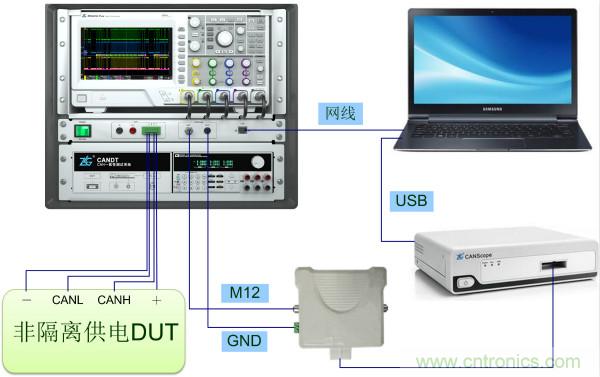 CAN一致性測試隔離和非隔離供電的電路區(qū)別