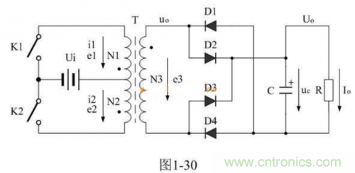 詳解整流輸出推挽式變壓器開關電源工作原理