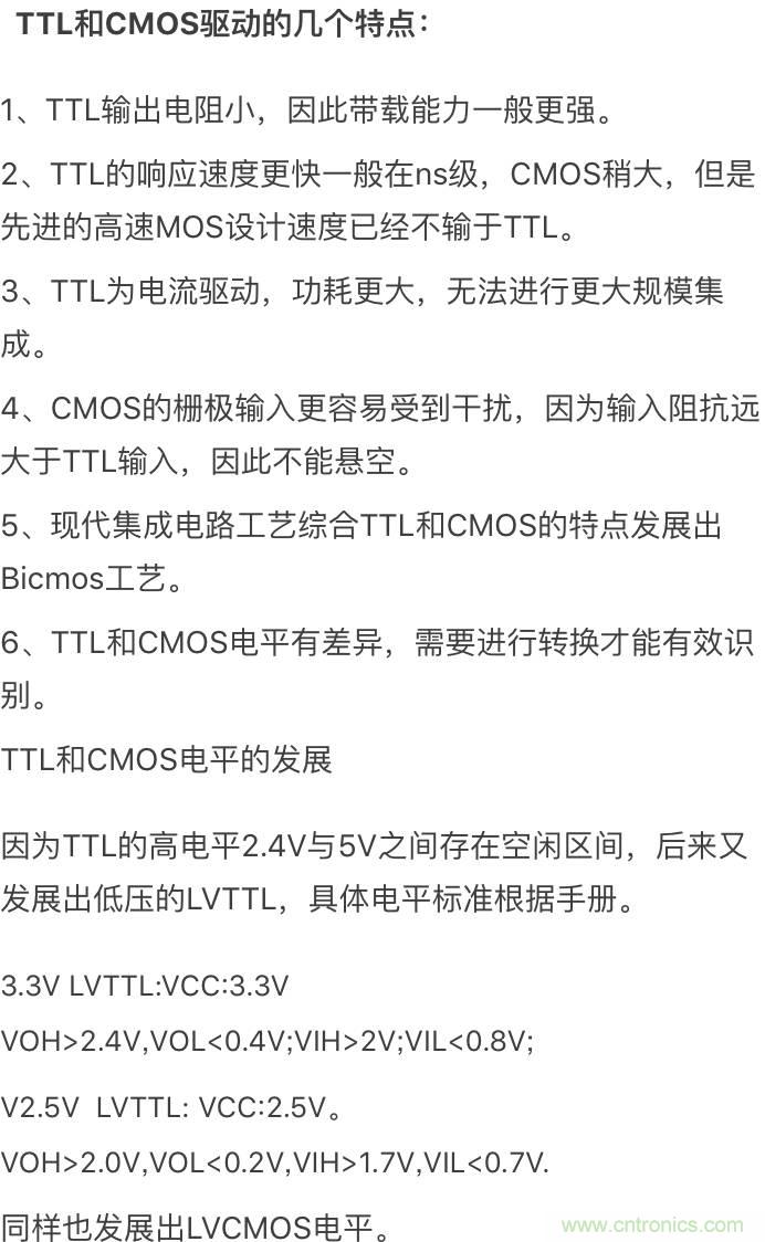 數字電路電平標準全解析