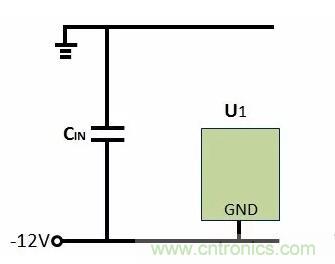 如何實現-12V輸入到+5V輸出?