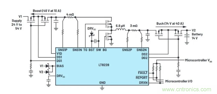 簡化雙電池電源系統，48 V/12 V汽車應用指日可待