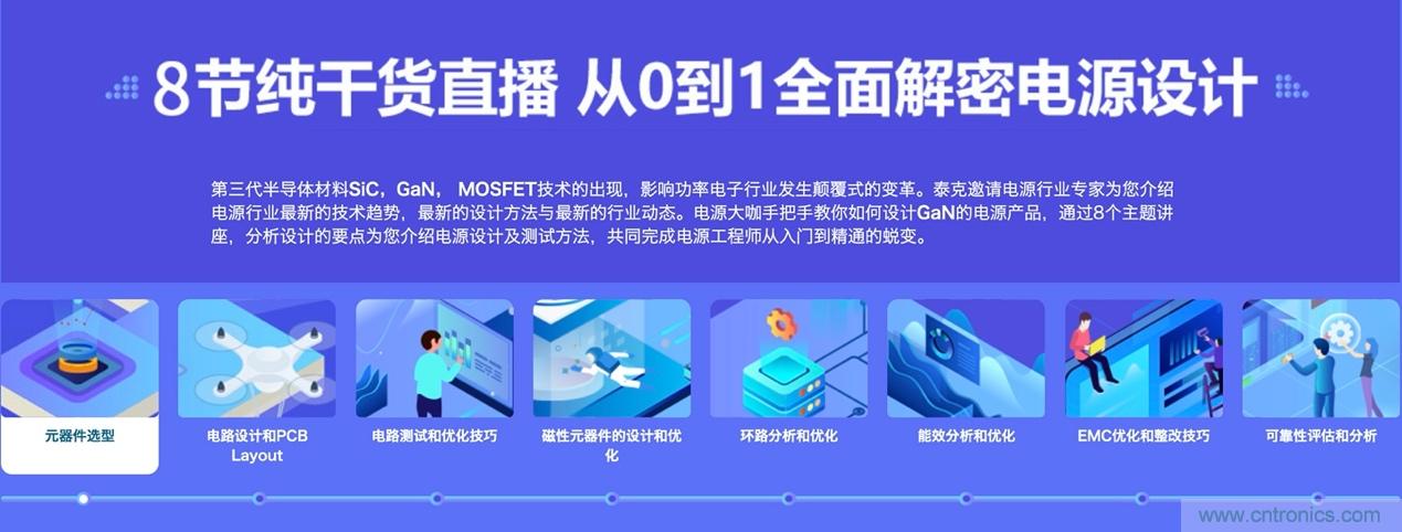 致工程師系列之三：高效GaN電源設計八部曲，泰克系列視頻課堂實操秘籍