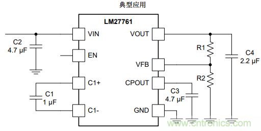 專業音頻應用中生成負電源軌的方案