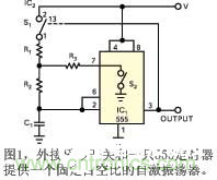 利用模擬開關(guān)實(shí)現(xiàn)555自激振蕩器的脈沖轉(zhuǎn)換