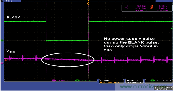 利用isoPower器件屏蔽電源，從而提高精度
