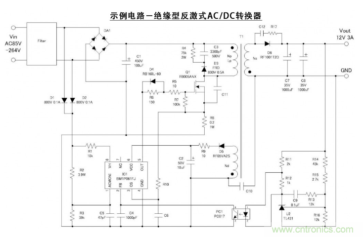 絕緣型反激式轉換器電路設計：變壓器設計（數值計算）