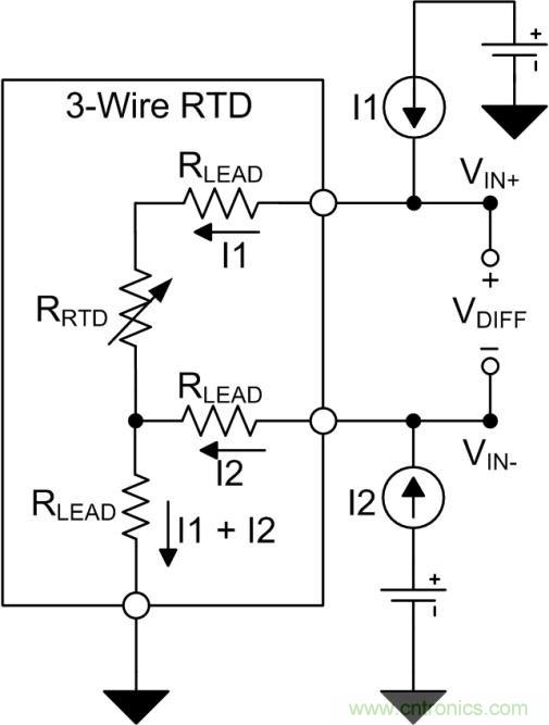 三線電阻式溫度檢測器測量系統中勵磁電流失配的影響 —— 第1部分