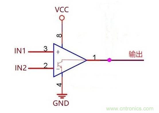 電壓比較器的工作原理以及與運放的差異