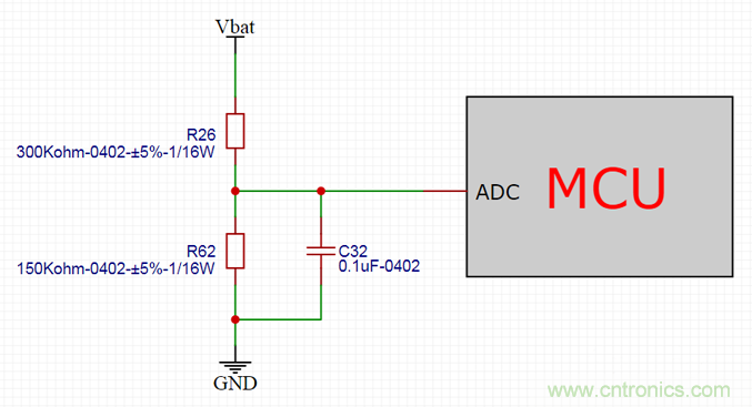 電池電壓偵測電路“踩坑”：分壓電阻的精度竟然是5%，不是1%