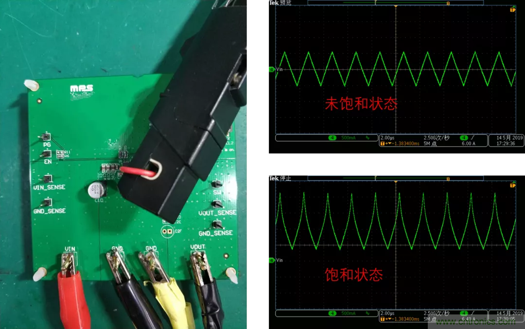 如何判斷電感飽和？