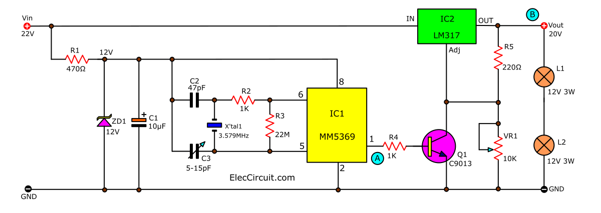 如何使用LM317作為開關來打開和關閉電源負載