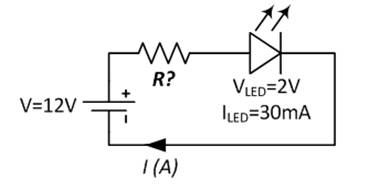 發光二極管中的電阻器