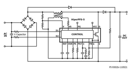 補償 EMI 濾波器 X 電容對有源 PFC 功率因數的影響