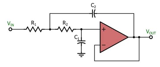電感器輸出，運算放大器輸入：二階有源濾波器簡介