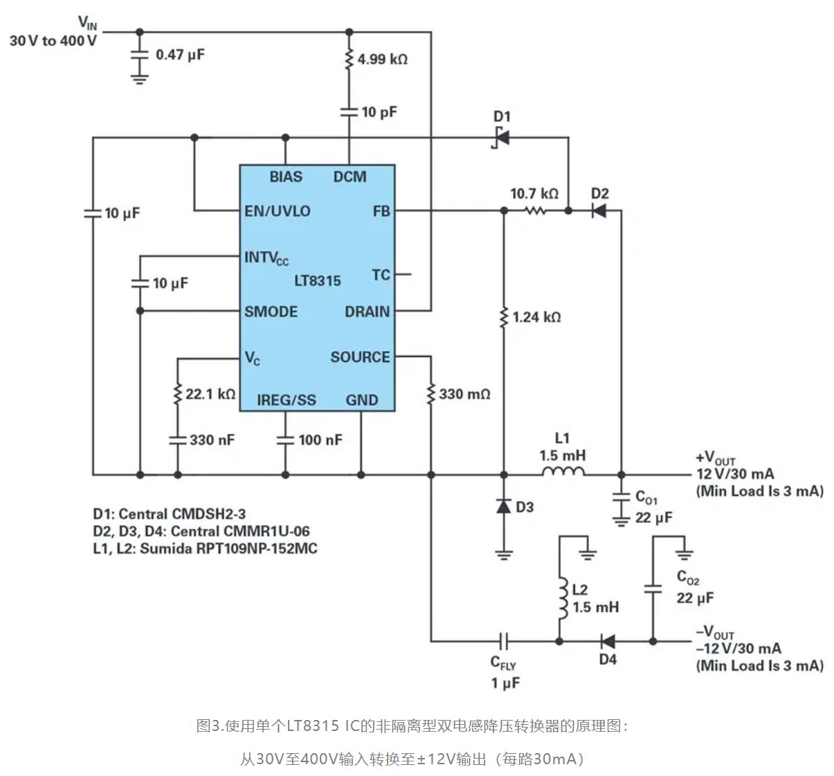 單個IC也能構建緊湊、高效的雙極性穩壓器