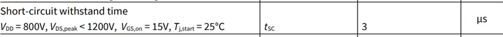 談談SiC MOSFET的短路能力