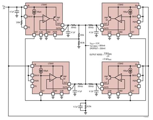 低噪聲電源有多種類型：線性穩壓器