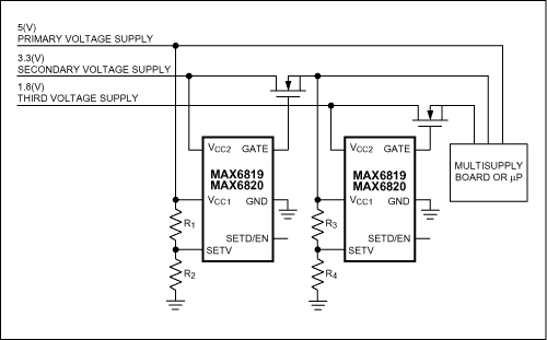 多電壓系統中的監控器