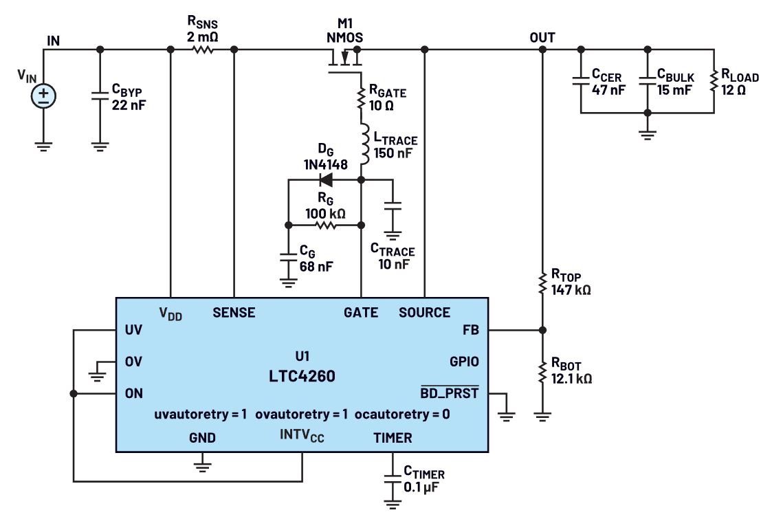 我的熱插拔控制器電路為何會振蕩？